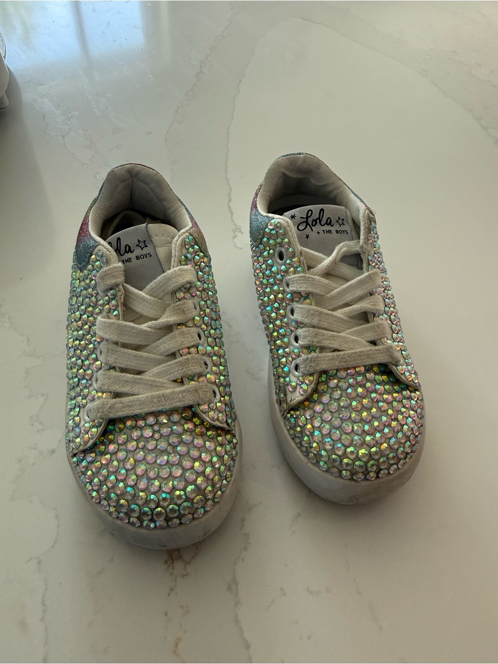 Lola and the boys rhinestone sneaker